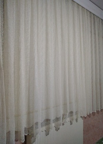 krem  Tül Perde - Görsel 2