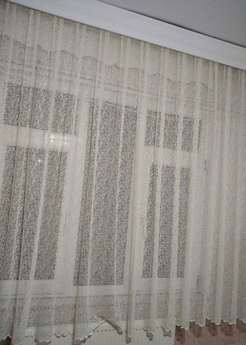 krem  Tül Perde - Görsel 7