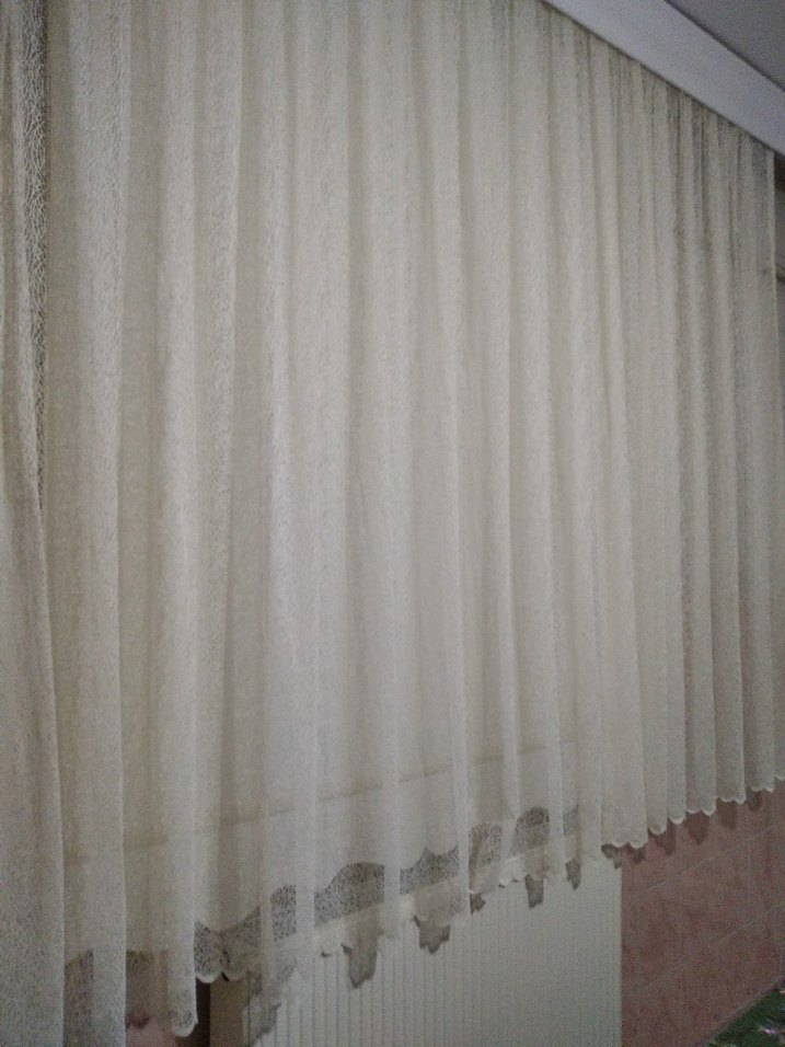 krem  Tül Perde - Görsel 2