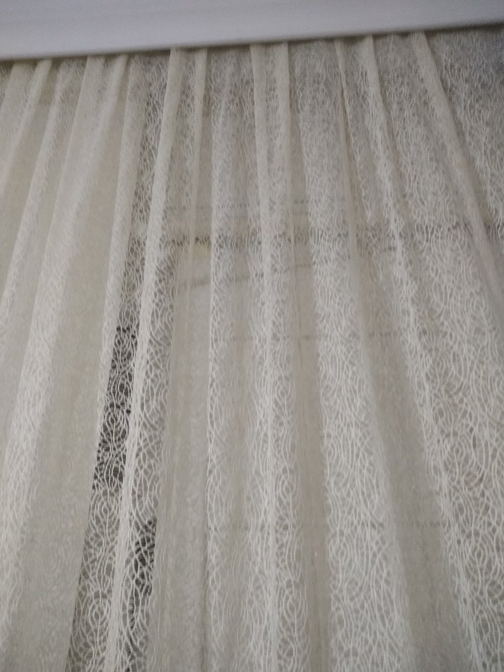 krem  Tül Perde - Görsel 3