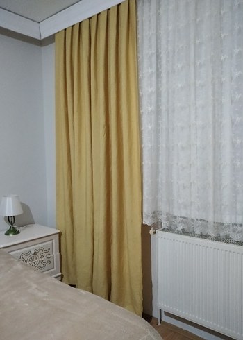 Karaca hardal sarısı fon perde - Görsel 3