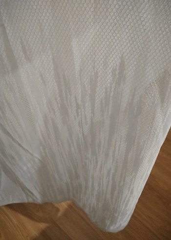 Modern Düz Beyaz Tül Perde - Görsel 4