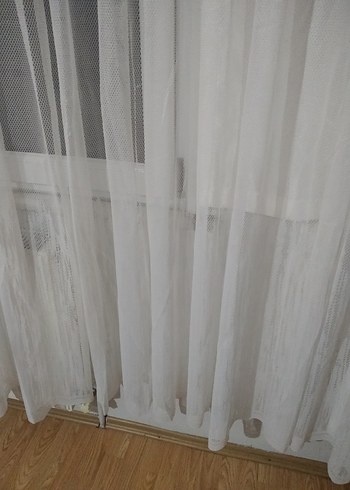 Modern Düz Beyaz Tül Perde - Görsel 6