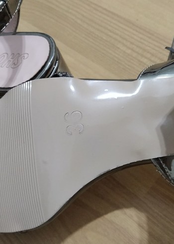 36 Beden gri Renk Topuklu Kadın Ayakkabı