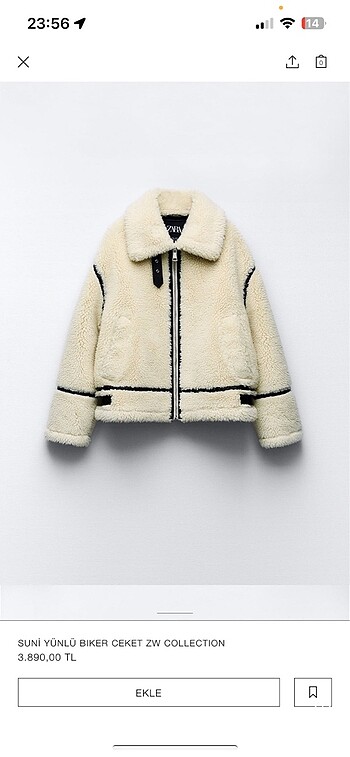 Zara biker mont