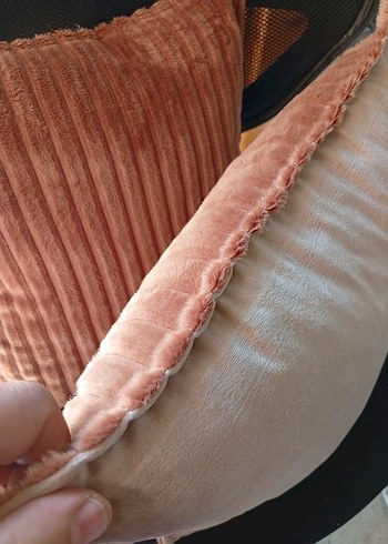 Beden turuncu Renk peluş ikili Kırlent Kılıfı