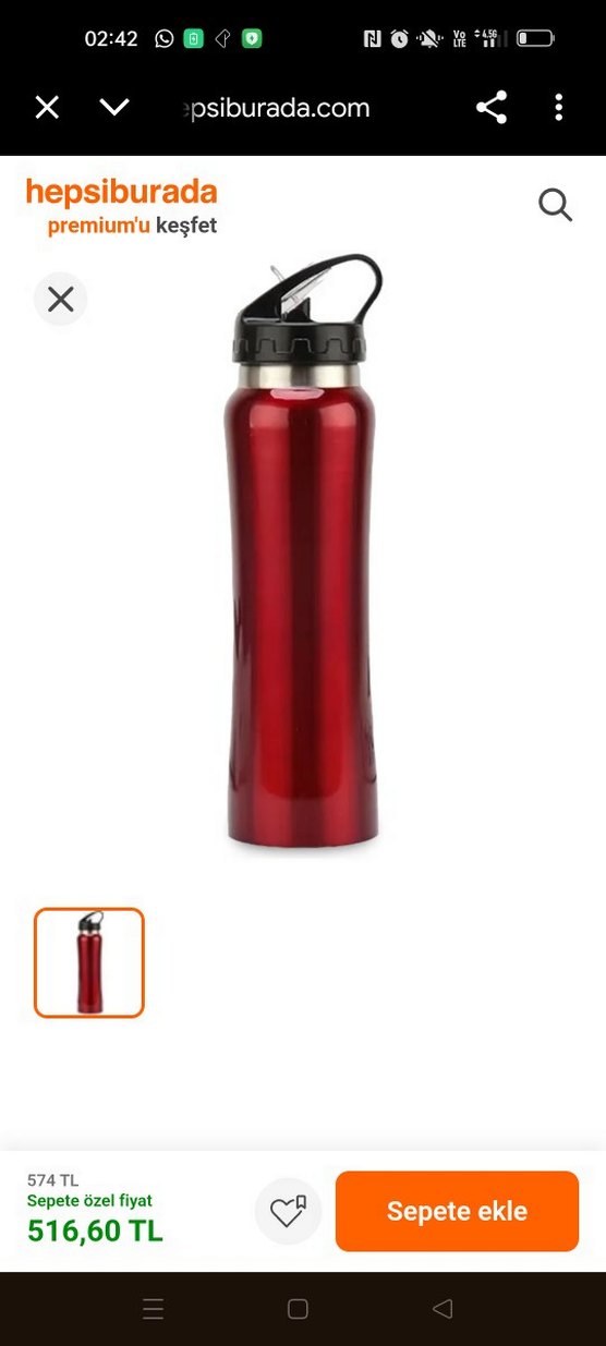 Flyon Kırmızı Çift Katmanlı Termos 516,60 TL - Görsel 2