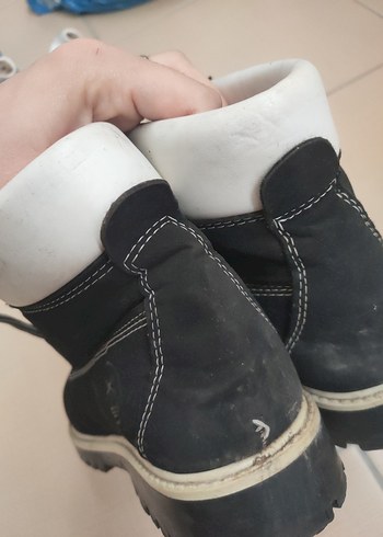 Siyah Sokak Stili Bağcık bot - Görsel 4