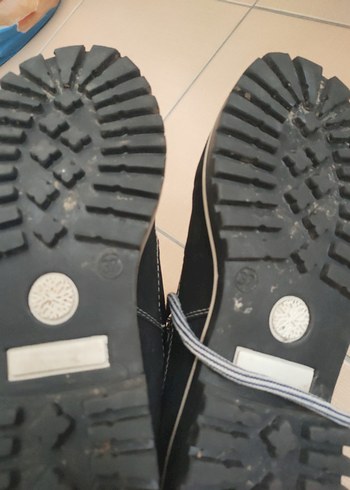 Siyah Sokak Stili Bağcık bot - Görsel 6