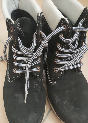 Siyah Sokak Stili Bağcık bot - Görsel 5