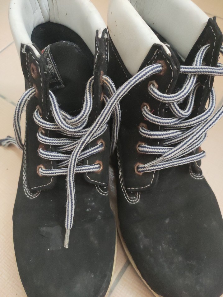 Siyah Sokak Stili Bağcık bot - Görsel 5