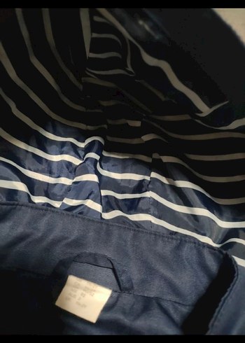 Erkek Çocuk Kapüşonlu Fermuarlı Mavi Ceket - Görsel 6