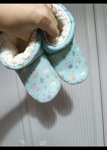 Kız Çocuk Mavi Peluş Ev Botu - Görsel 4