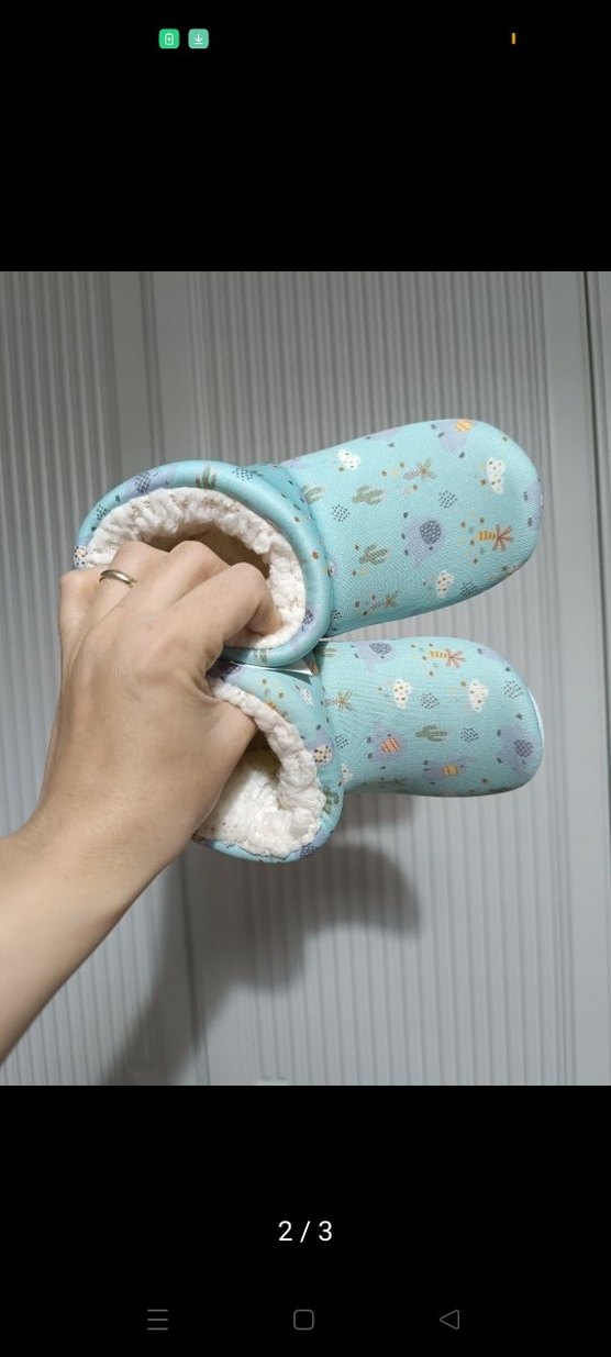 Kız Çocuk Mavi Peluş Ev Botu - Görsel 5