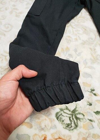 27 Beden Siyah keten pantolon