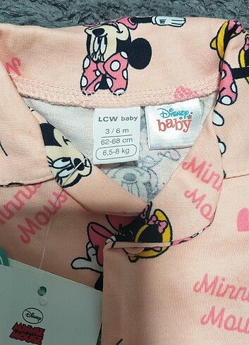 3 Ay Beden Kız Bebek pijama üst