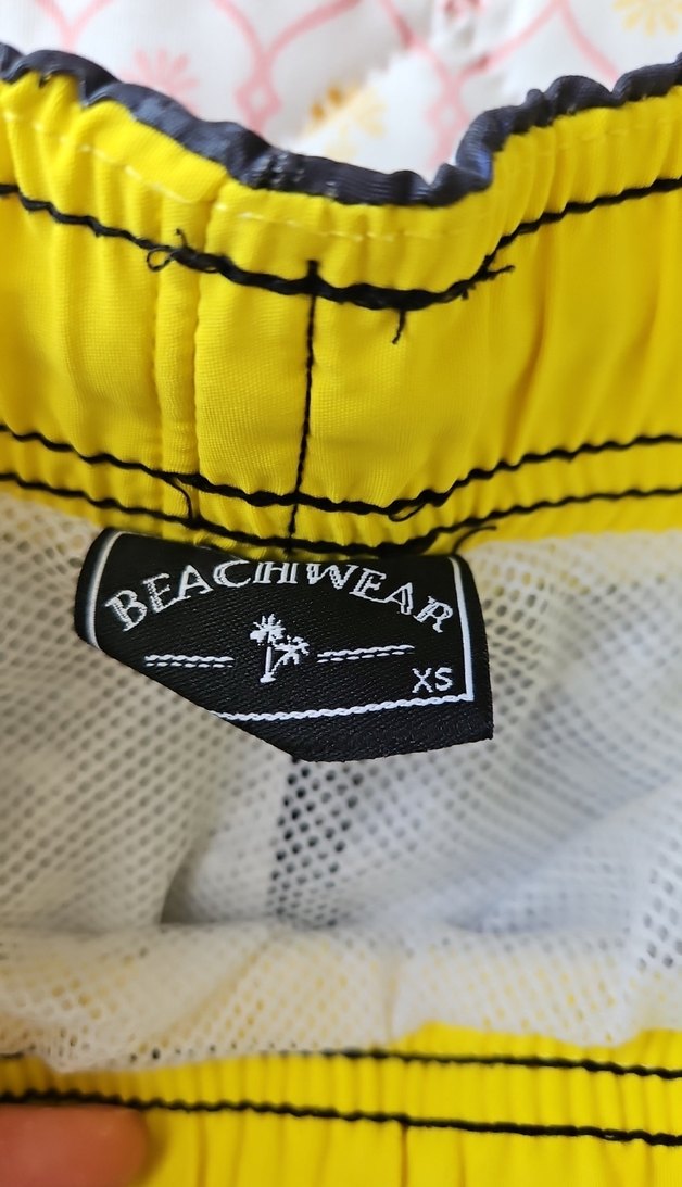 Baskılı Siyah Erkek Deniz Şortu - Görsel 4