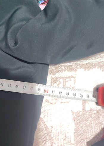40 Beden Uzun Siyah Keten Ofis Elbisesi