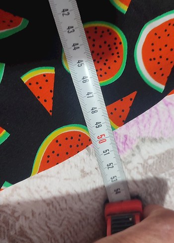 40 Beden karpuz desenli çok şık üst giyim