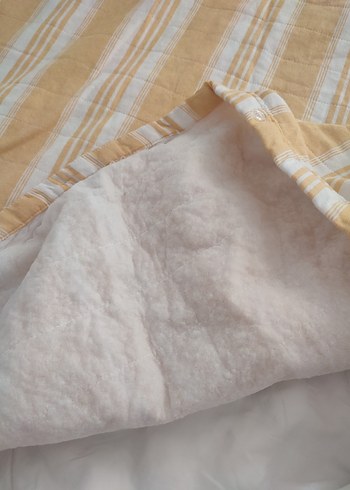  Beden sarı Renk Sarı Çizgili nevresim takımı