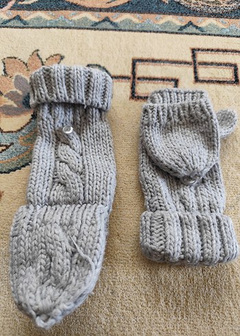 Gri kadın eldiven - Görsel 4