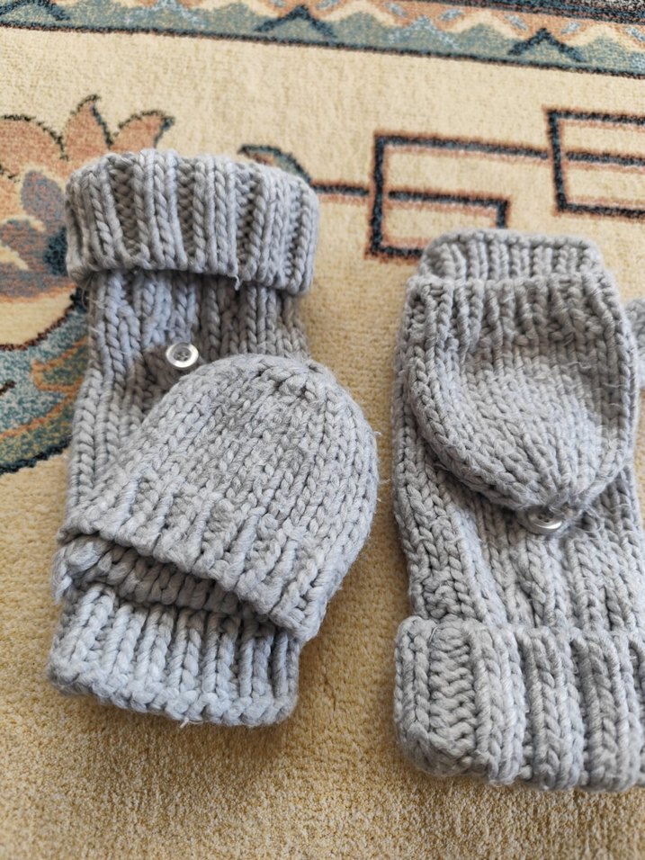 Gri kadın eldiven - Görsel 3