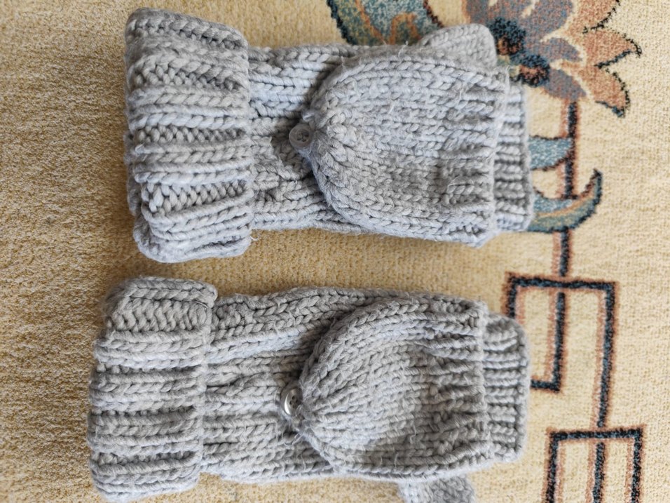 Gri kadın eldiven - Görsel 2