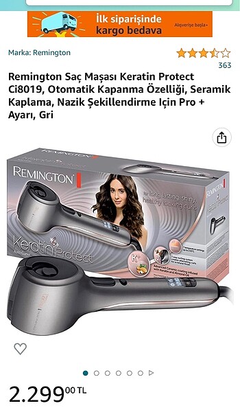 Remington Saç Maşası Keratin Protect Ci8019,ç