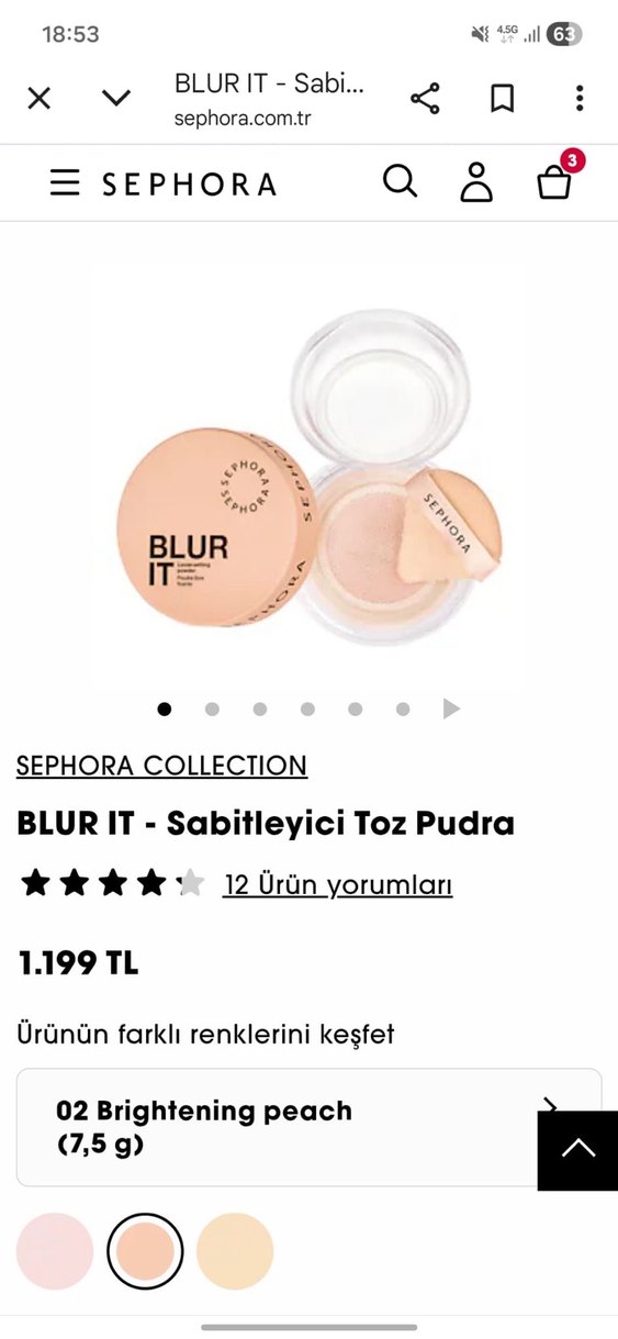 Sephora Blur It Pudra - Bej - Görsel 4