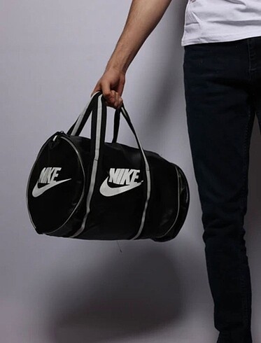 Nike spor çantası valiz deri çanta