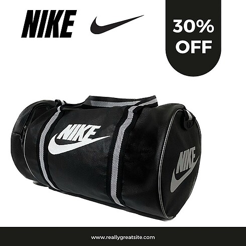 Nike spor çantası valiz deri çanta sıfır