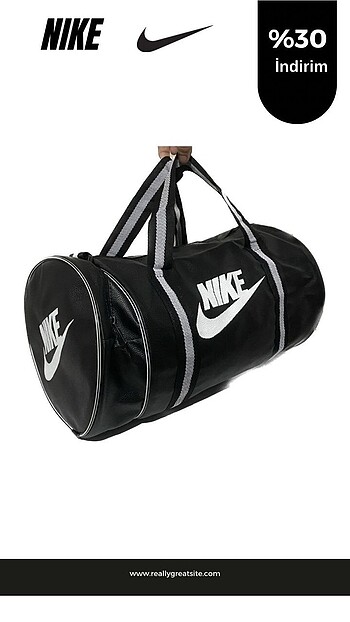 Beden siyah Renk Nike spor çantası valiz deri çanta