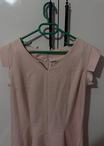 Pembe Midi  Elbise - Görsel 4