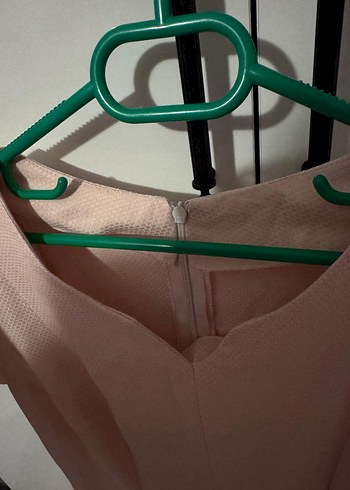 Pembe Midi  Elbise - Görsel 5
