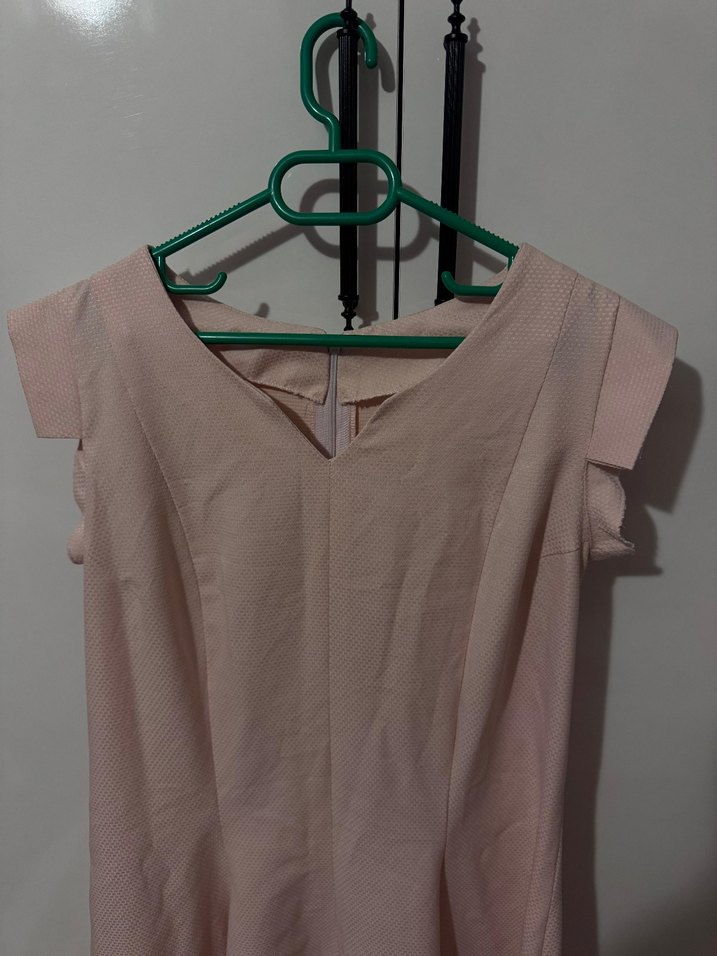 Pembe Midi  Elbise - Görsel 4