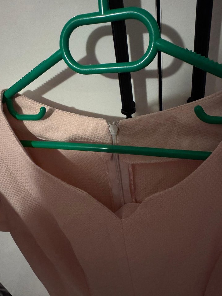 Pembe Midi  Elbise - Görsel 5