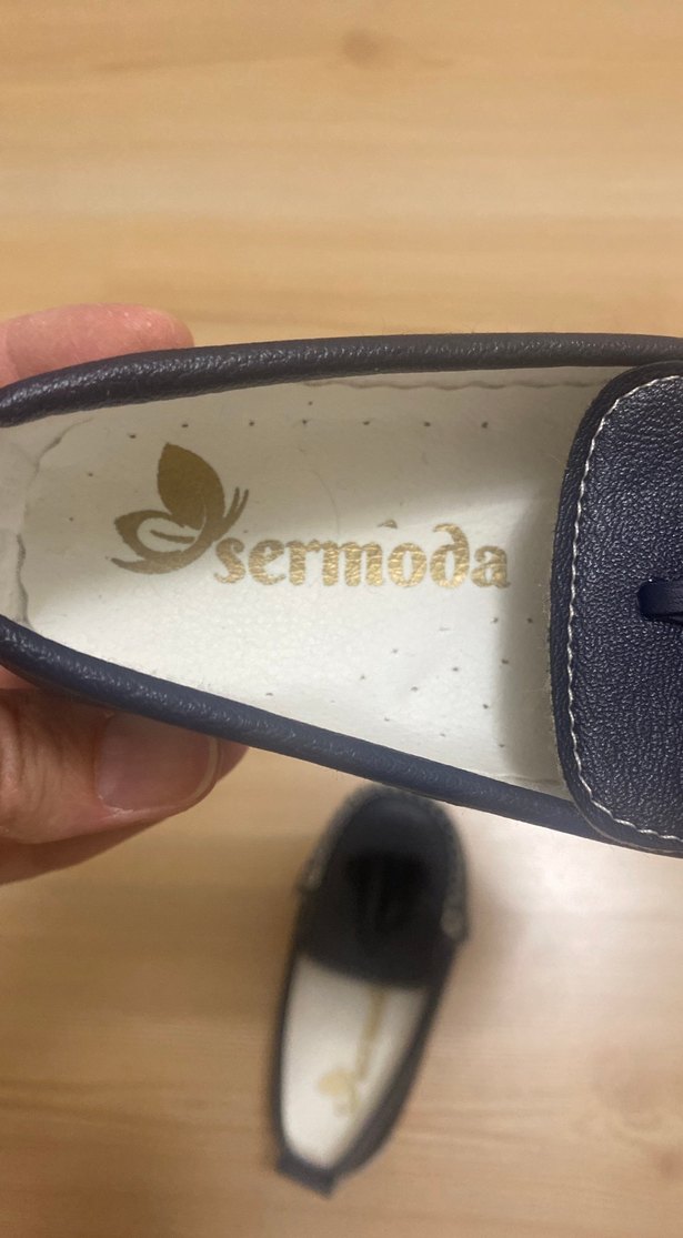 Koyu Mavi Püsküllü Erkek Özel Ayakkabı - Görsel 2