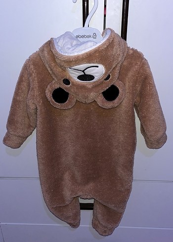 Kahverengi Kürklü Bebek Tulumu - Görsel 3