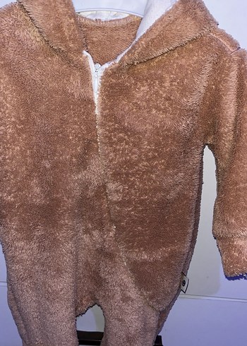 Kahverengi Kürklü Bebek Tulumu - Görsel 2