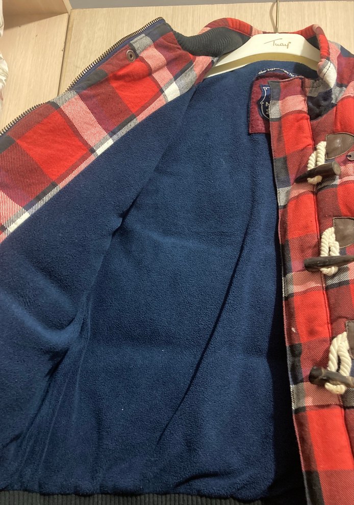 Kırmızı Kareli erkek Kapitone Yelek - Görsel 3