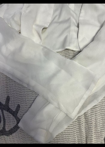 Beyaz Uzun Kollu Kız Bolero - Görsel 3