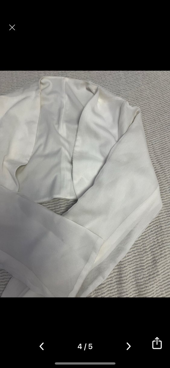 Beyaz Uzun Kollu Kız Bolero - Görsel 4