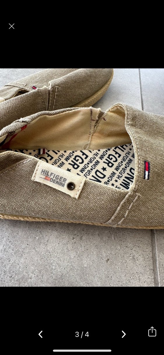 Tommy Bej keten erkek espadril ayakkabı - Görsel 4