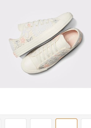 converse chuck taylor all star butterflies unisex bej sneaker
