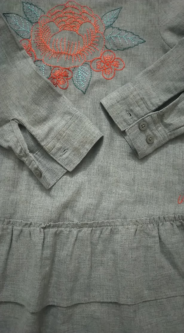 Nakışlı Kız Çocuk Elbisesi - Görsel 4