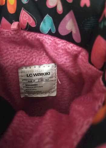 Renkli Kız Çocuk Kalp Desenli kar botu - Görsel 4