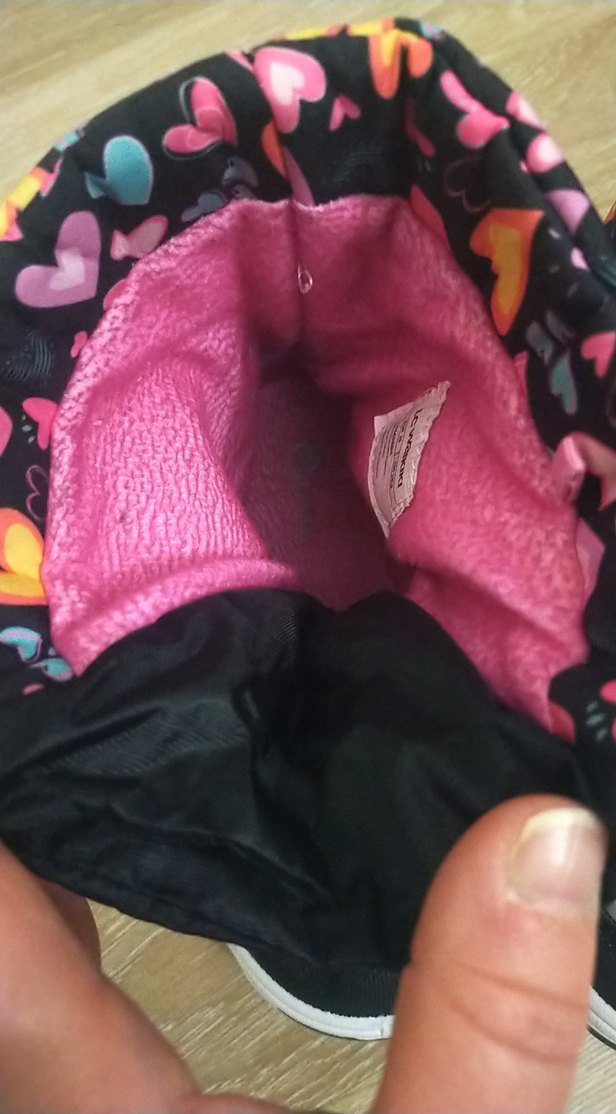 Renkli Kız Çocuk Kalp Desenli kar botu - Görsel 2