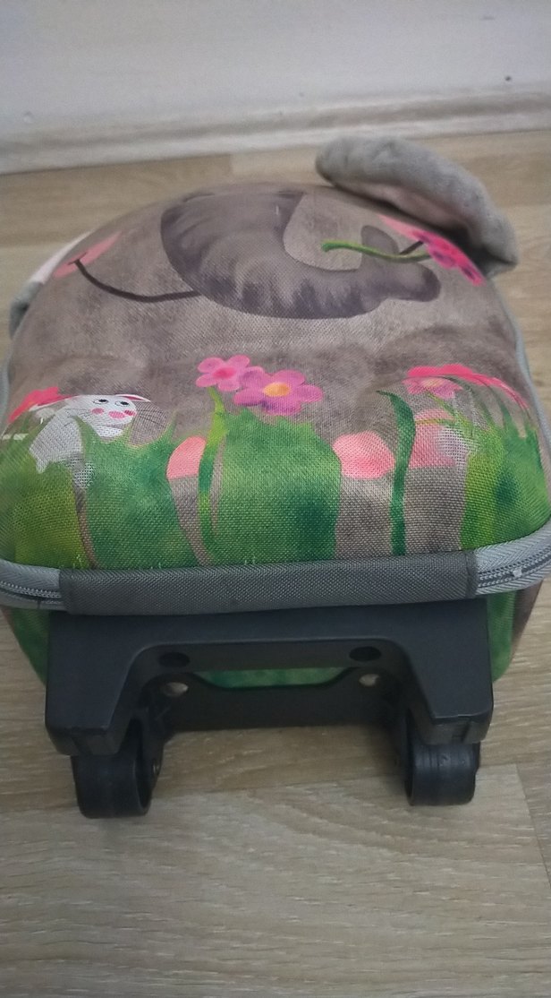 Gri Fil Figürlü Çocuk Çantası Seti - Görsel 3