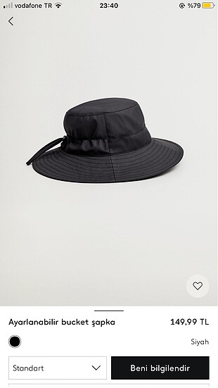 Ayarlanabilir bucket şapka mango