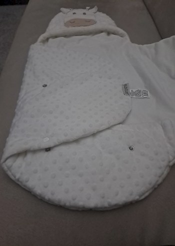 Nakışlı Beyaz Bebek Battaniyesi - Görsel 2